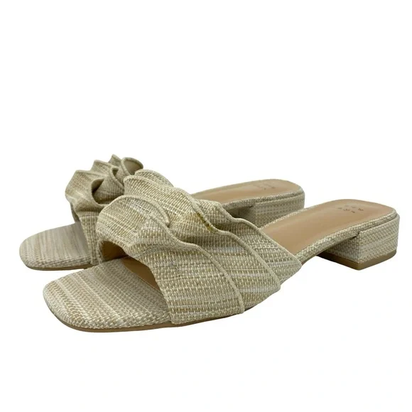 A New Day Lyta Raffia Ruffle Sandals - Picture 3 of 10